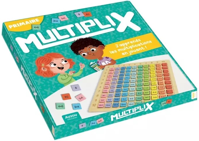 Jeu multiplix de Auzou pour apprendre les tables de multiplications